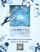 Blue Festive Winter Party Holiday Flyer
